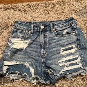 american eagle jean shorts size 6